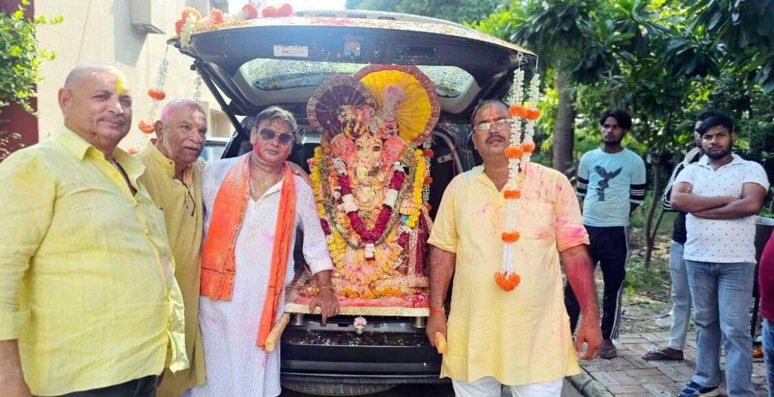 Ganpati festival was celebrated with great pomp in Achiever Society