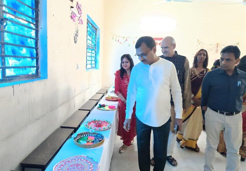 Students showcased their talent at the Diwali fair held at Aggarwal College.