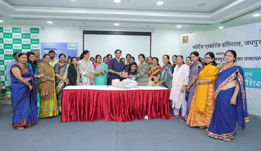 Fortis Hospital Jaipur launches CPR training initiative to strengthen community emergency response; trains 56 people in CPR skills