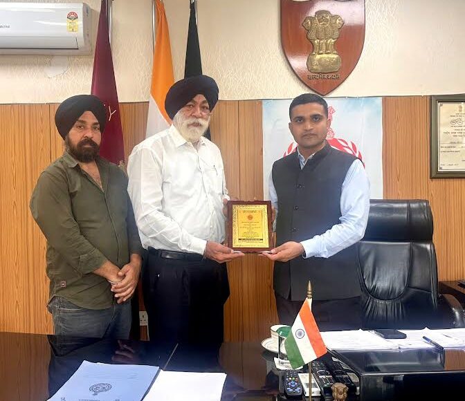 Gurdwara Shri Harkishan Patshahi Sahib and DSGMC honored DC Vikram for his service to the Guru.