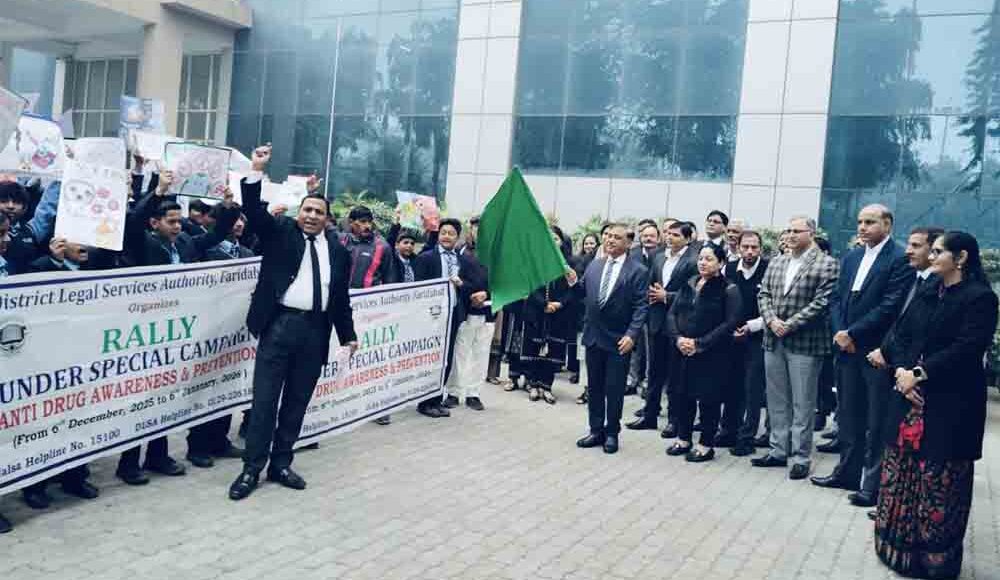 Anti-drug rallies and awareness camps were organized under the Drug-Free Haryana Mission.