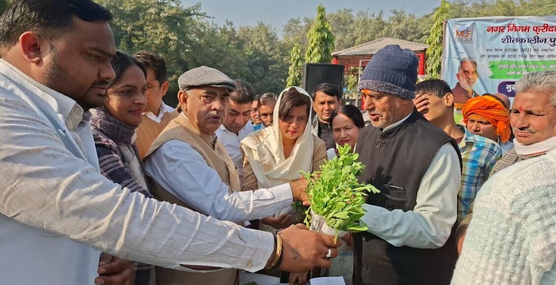 MLA Moolchand Sharma distributed two lakh flowering plants and issued a strict warning against illegal encroachments.