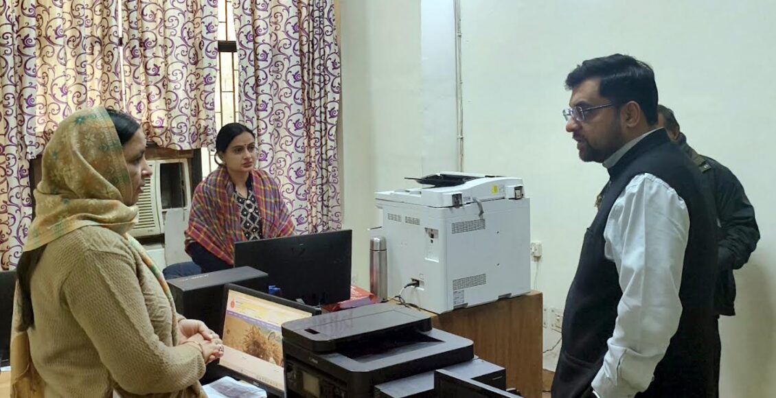 The Deputy Commissioner conducted a surprise inspection of the tehsil office and ordered action against absent employees.