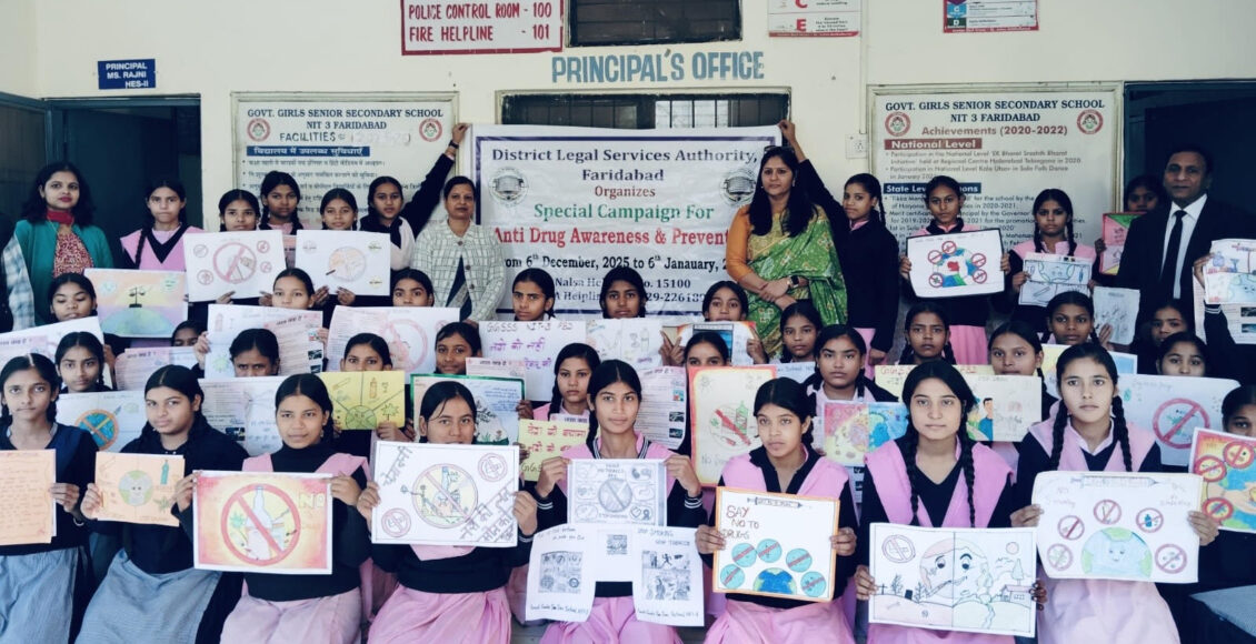 Dalsa Faridabad organized a poster making program to spread awareness among students against drug abuse.