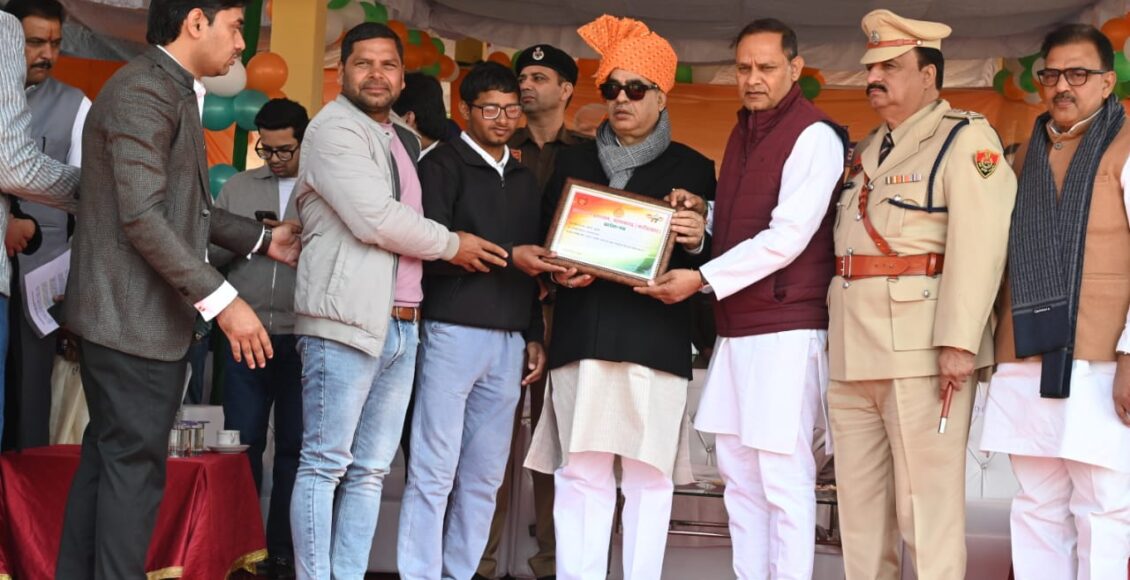 Pratham Panhida honoured on Republic Day for winning medal in National Para Athletics