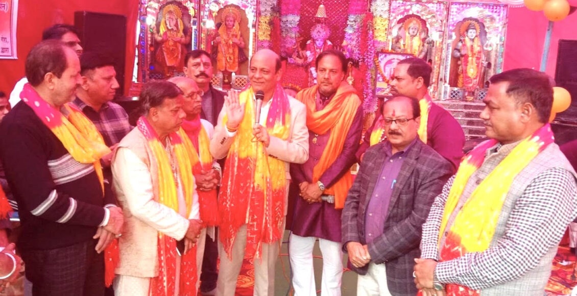 Temple Seva Samiti team and Navdeep Seva Samiti Trust organized the Chauki of Maa Bhagwati, MLA Adalkhah was present.