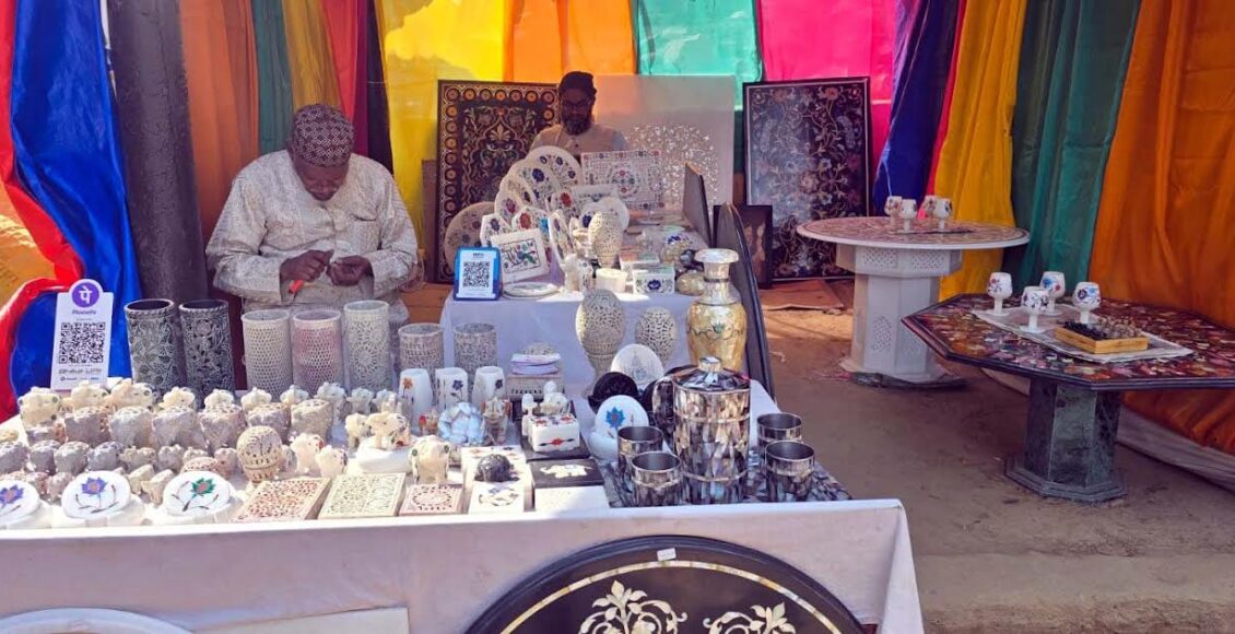 The audience was immersed in the Haryanvi folk colours at the main Chaupal of Surajkund International Crafts Fair.