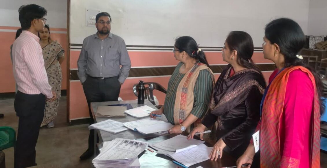 DC Ayush Sinha raided the examination centres, conducted surprise inspections of the centres and checked security.