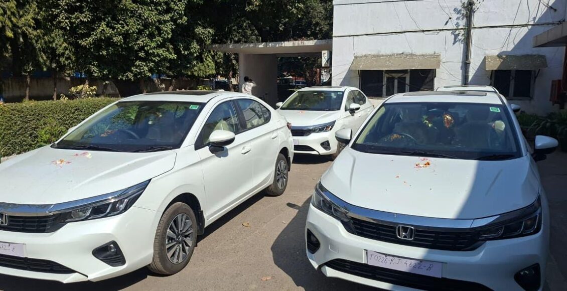 Four new vehicles join the Municipal Corporation of Faridabad fleet, speeding up government work