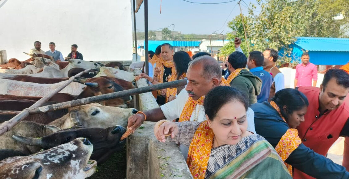 A delegation of councillors from Thiruvananthapuram, Kerala visited Shri Gopal Gaushala and appreciated the arrangements.