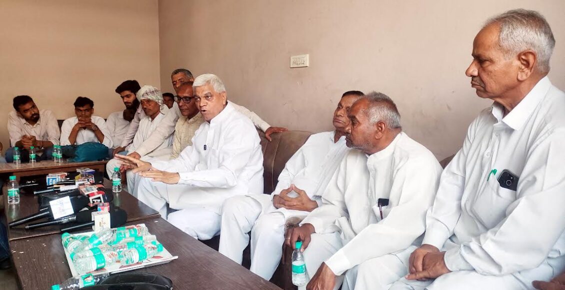 Paddy scam worth crores of rupees in Palwal grain market, vigilance should investigate: Raghubir Tewatia