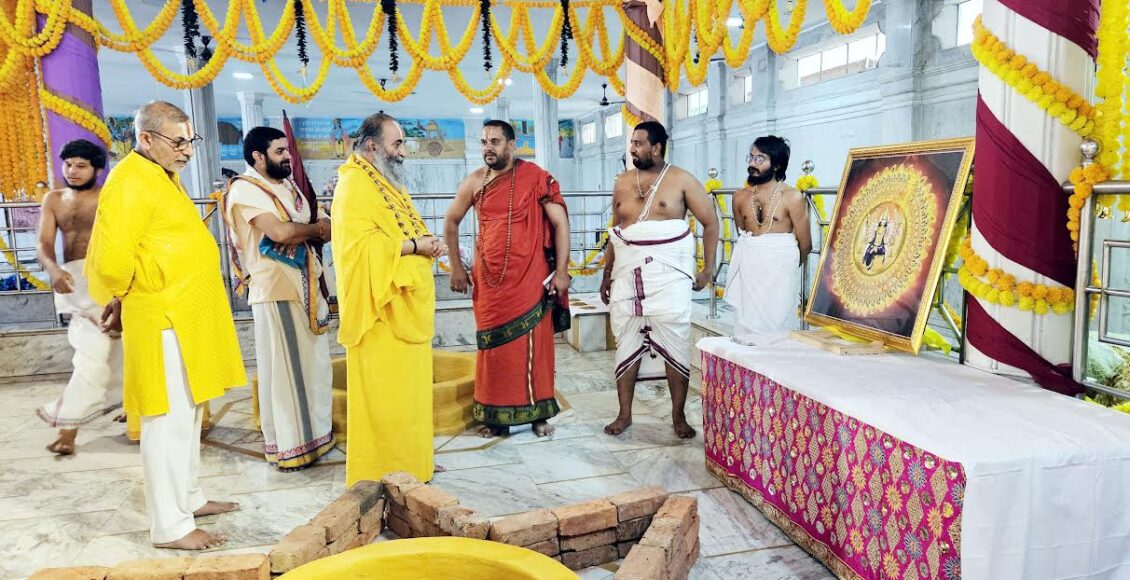 Sri Lakshminarayan Divyadham decorated like heaven for Brahmotsavam