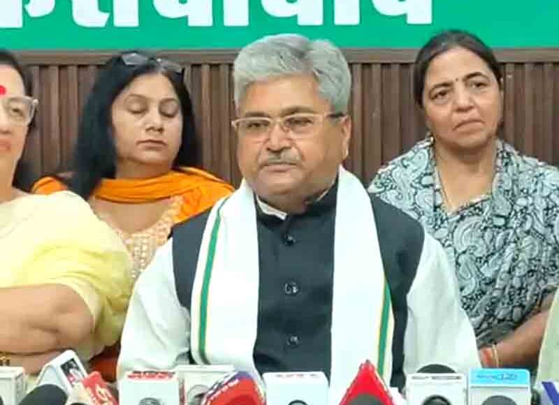 Former Rajya Sabha MP targeted the opposition in Faridabad.