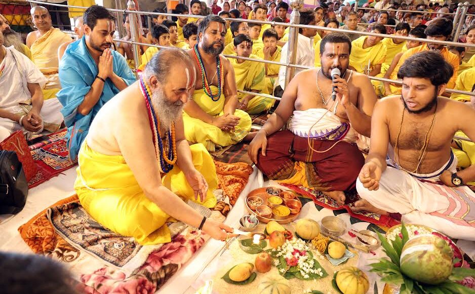 The five-day Brahmotsav at Sri Lakshmi Narayan Divyadham started with Sri Sudarshan Nrishimha Maha Yagna
