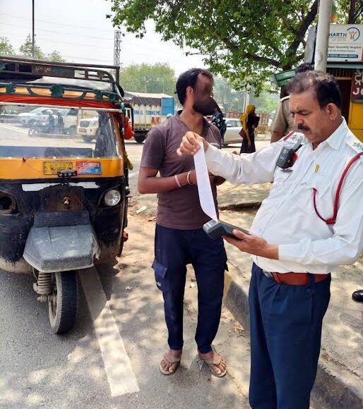Traffic police take strict action, issue 56,220 challans in March