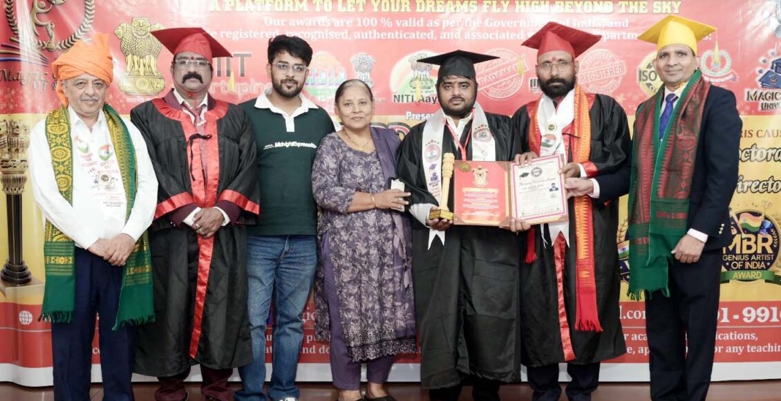 Karan Sethi receives honorary doctorate.