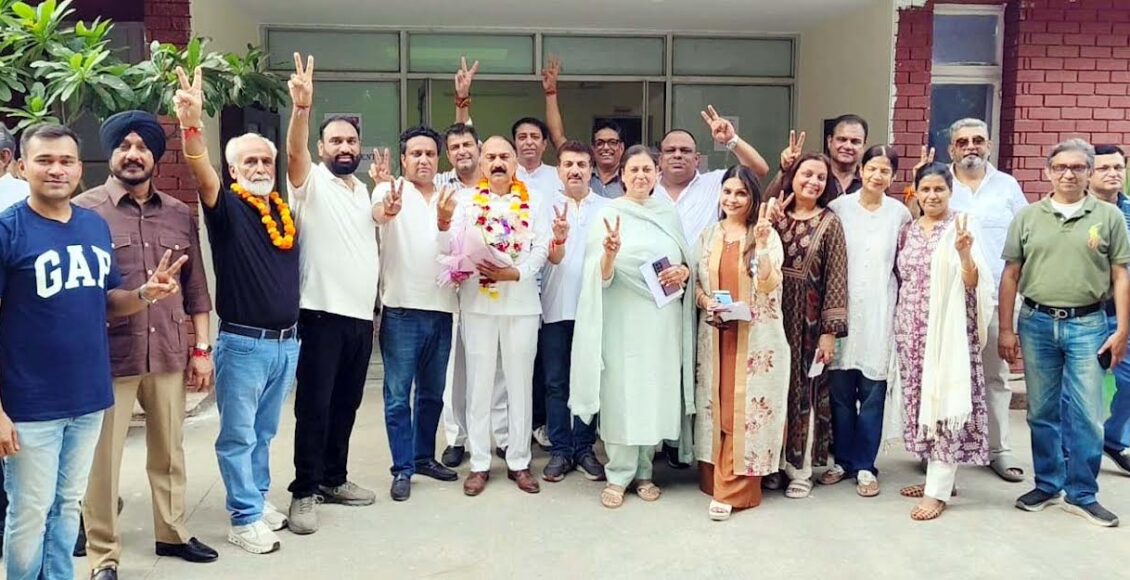 Gajraj Nagar becomes President of Sector-21A RWA for the seventh consecutive time.
