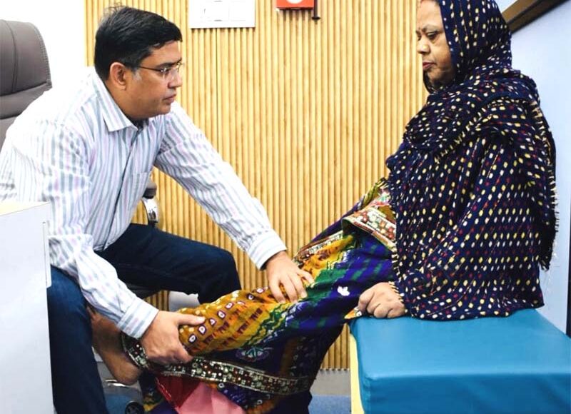 Free bone and joint check-up camp organized at Marengo Asia Hospitals, Faridabad; 85 people underwent screening.