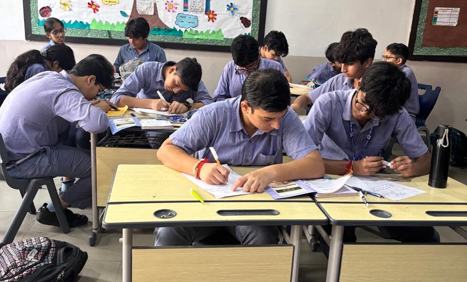 Creative Poetry Writing Activity Organized at The Modern School as Part of Hindi Fortnight