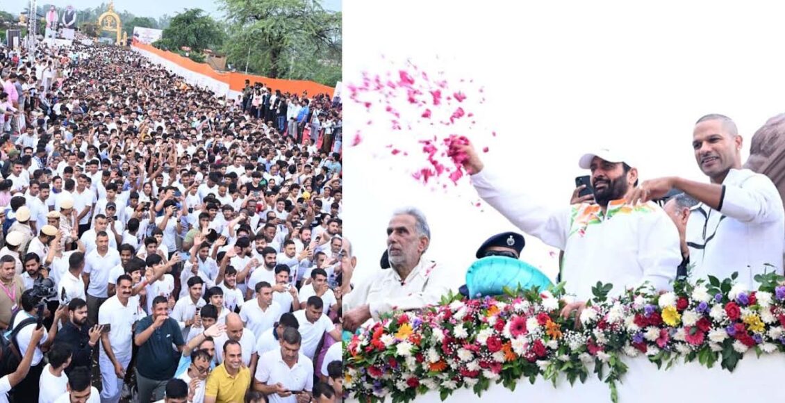 The call for a drug-free society resonated across Haryana, starting with the Namo Marathon in Faridabad: Nayab Singh Saini