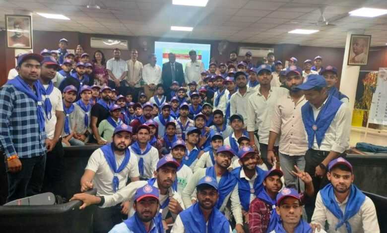 Completion of University level National Service Scheme camp at Aggarwal College Ballabhgarh