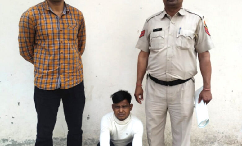 चोरी के आरोपी को क्राइम ब्रांच सेक्टर-85 की टीम ने किया गिरफ्तार