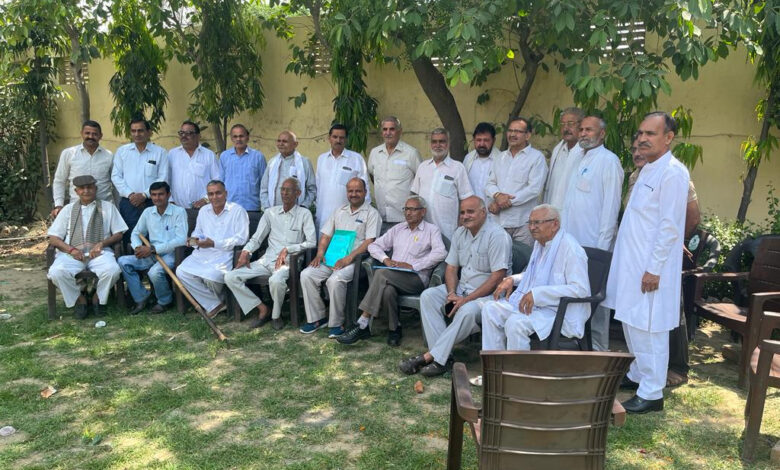 जाट संस्था फरीदाबाद नई कार्यकारिणी गठित