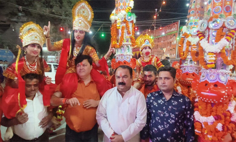 श्री बजरंग दल दशहरा कमेटी का भरत मिलाप ऐतिहासिक और यादगार रहा