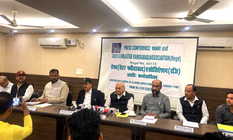 Formation of Grapha Association to solve the problems of Greater Faridabad.